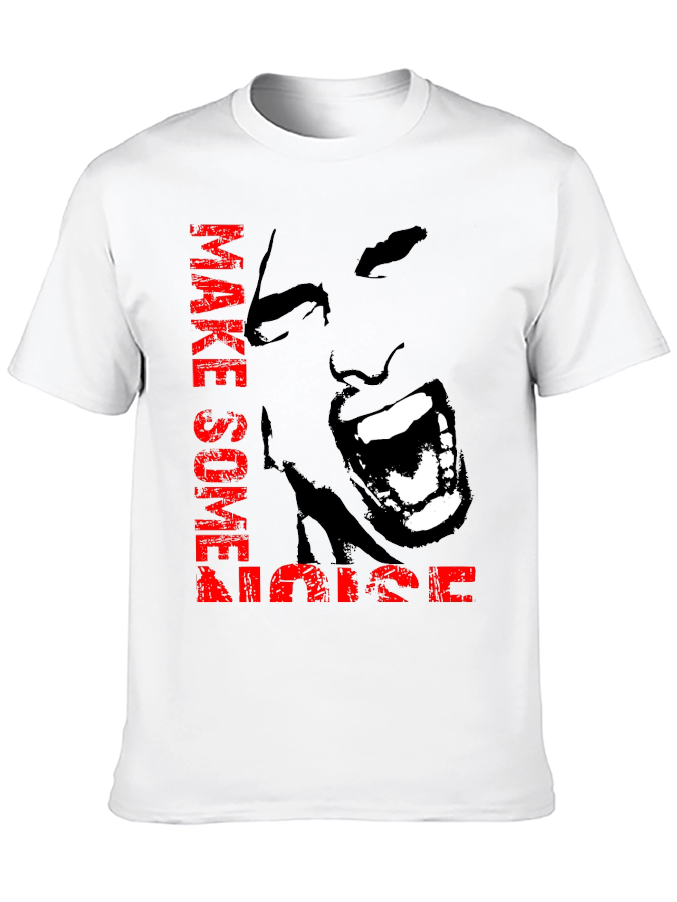 Make Some Noise Graphic Tee - Bold Black T-Shirt