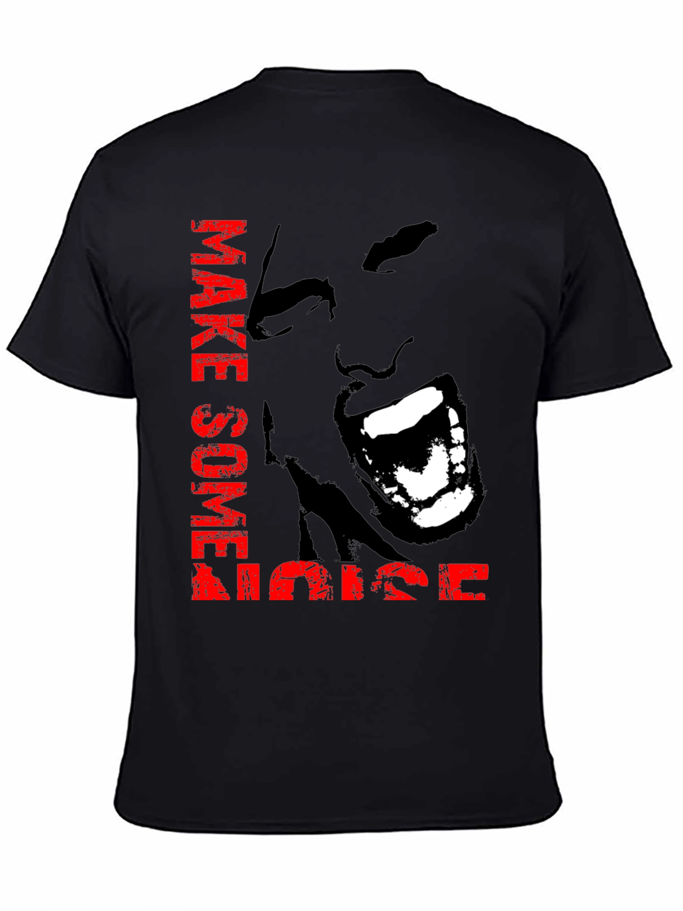 Make Some Noise Graphic Tee - Bold Black T-Shirt