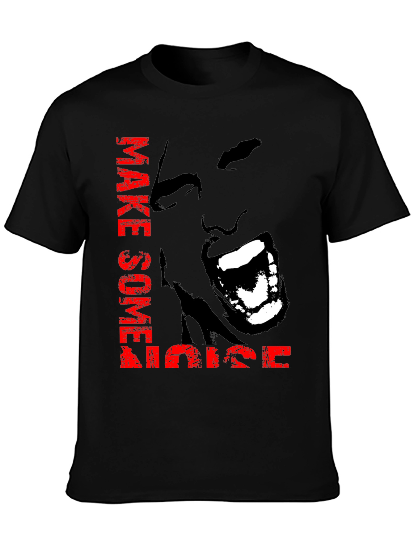 Make Some Noise Graphic Tee - Bold Black T-Shirt