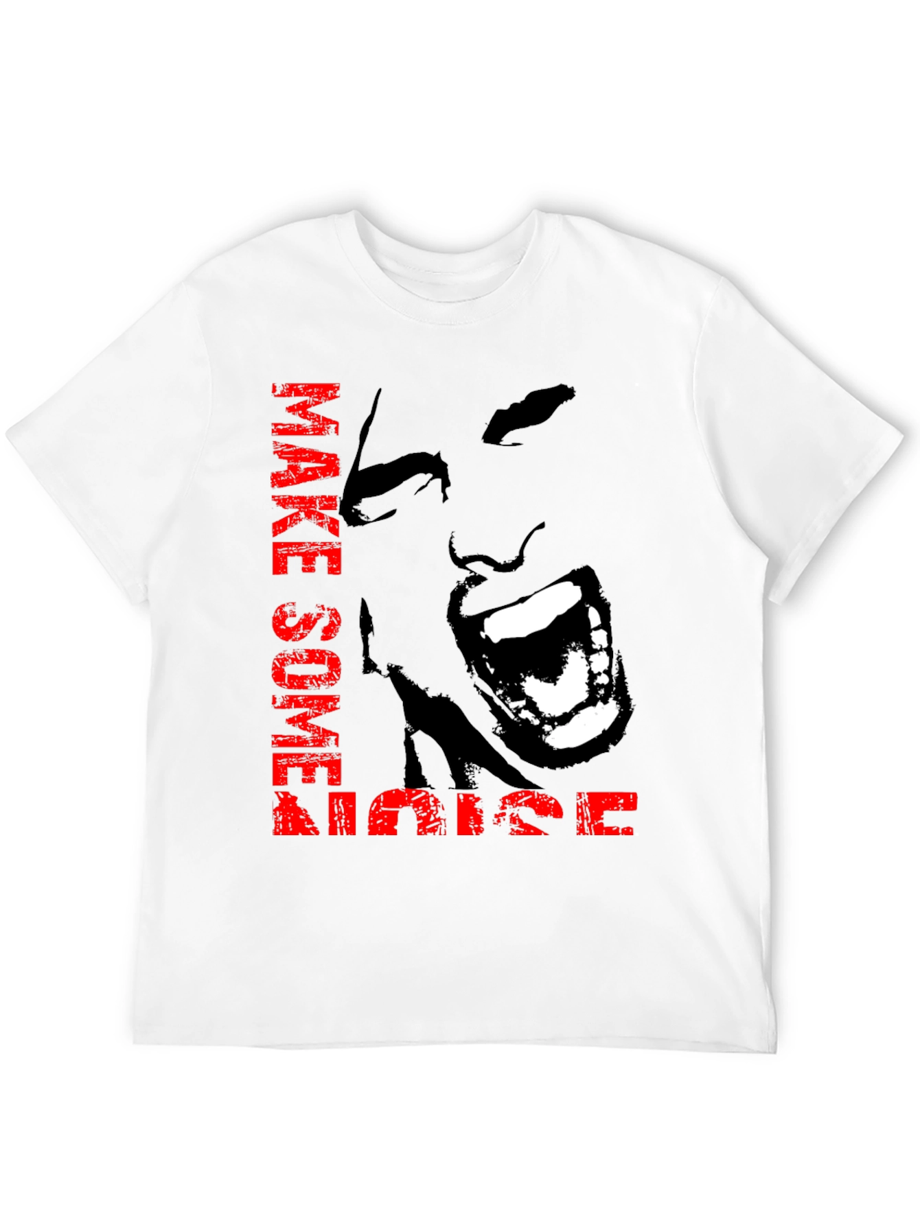 Make Some Noise Graphic Tee - Bold Black T-Shirt