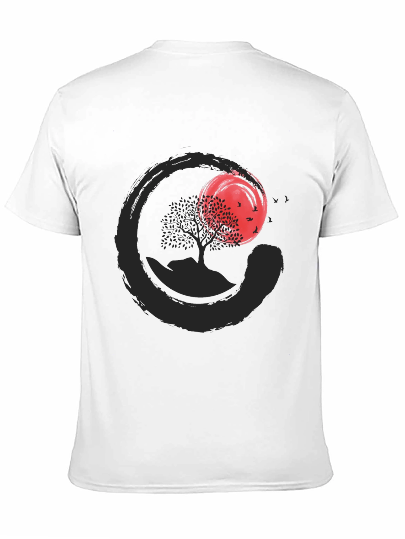 Zen Circle Tree Graphic T-Shirt - Relaxed Fit