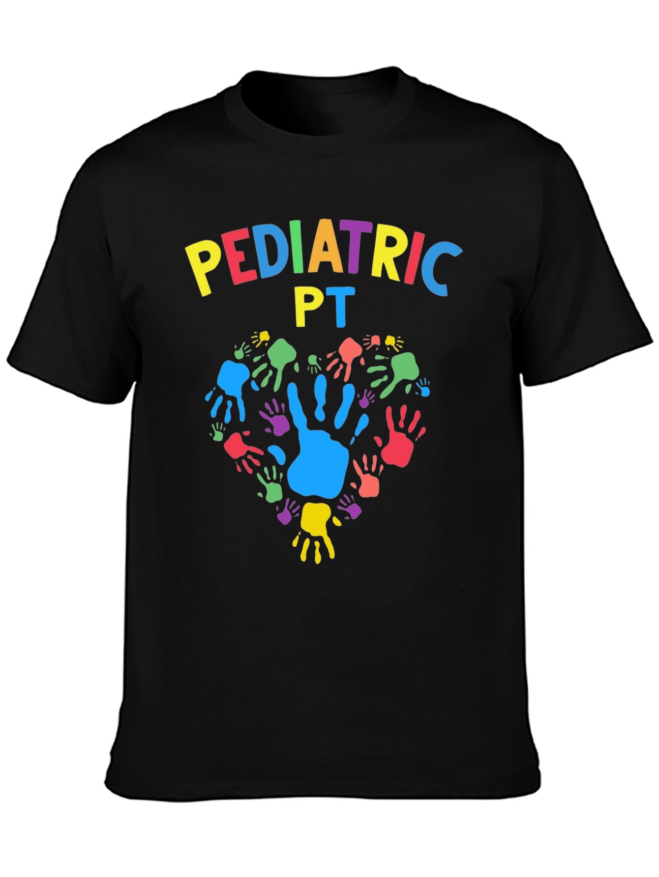Pediatric PT Handprint Heart Graphic T-Shirt