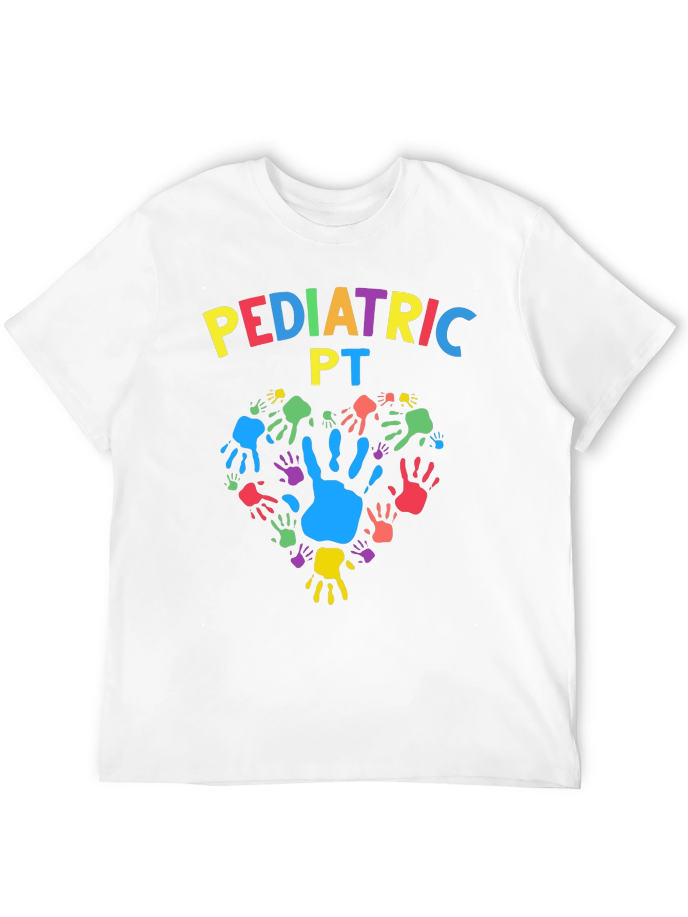 Pediatric PT Handprint Heart Graphic T-Shirt