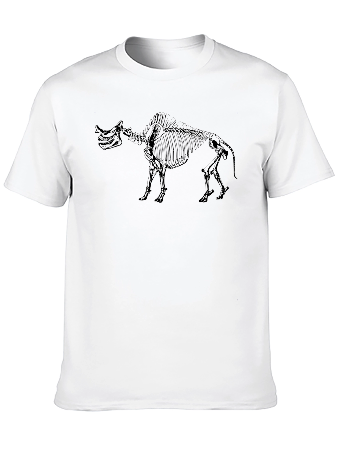 Skeleton Buffalo Black T-Shirt - Unique Graphic Tee