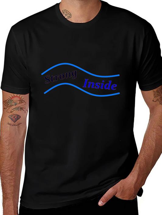 Strong Inside Graphic Tee - Mens Black T-Shirt