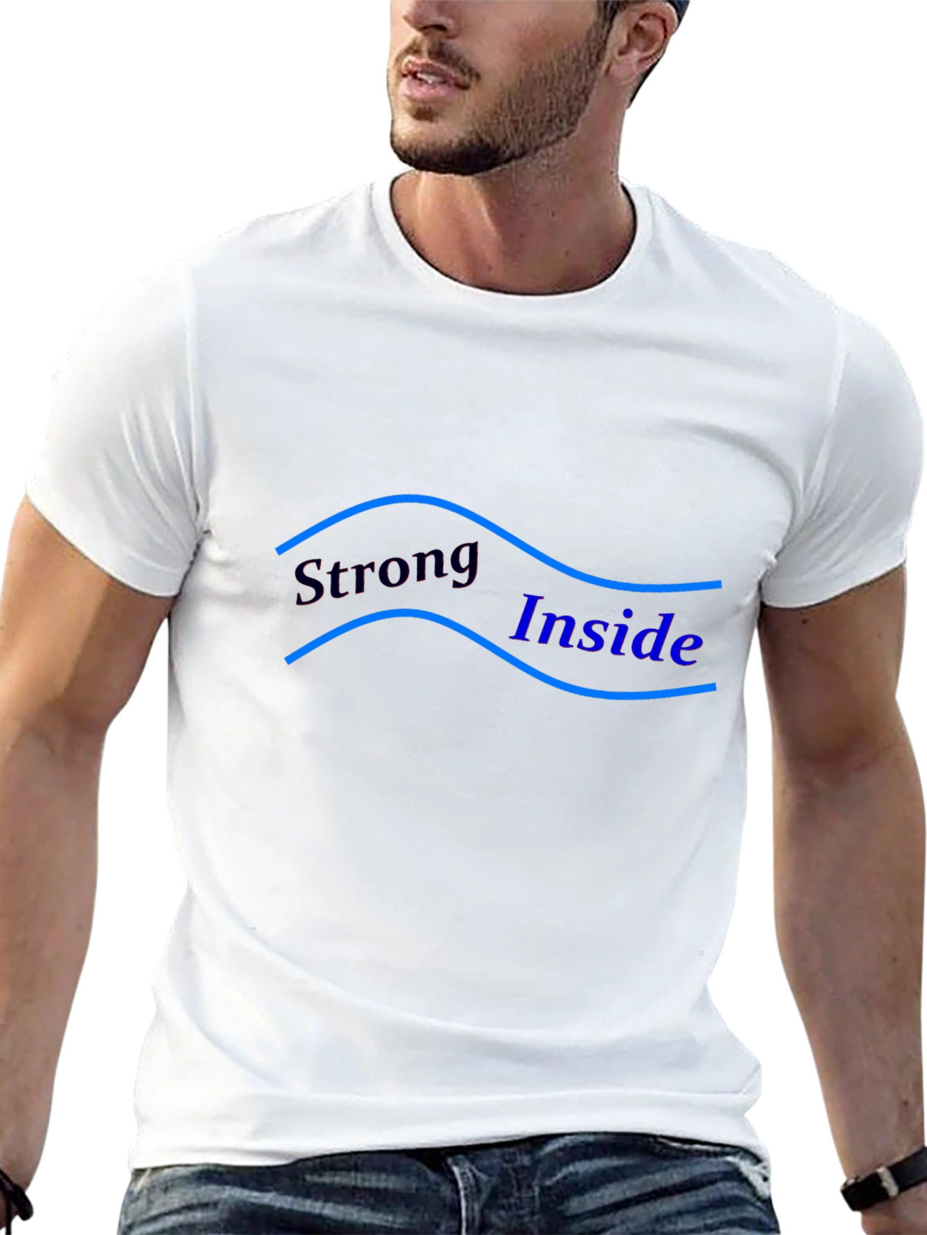 Strong Inside Graphic Tee - Mens Black T-Shirt
