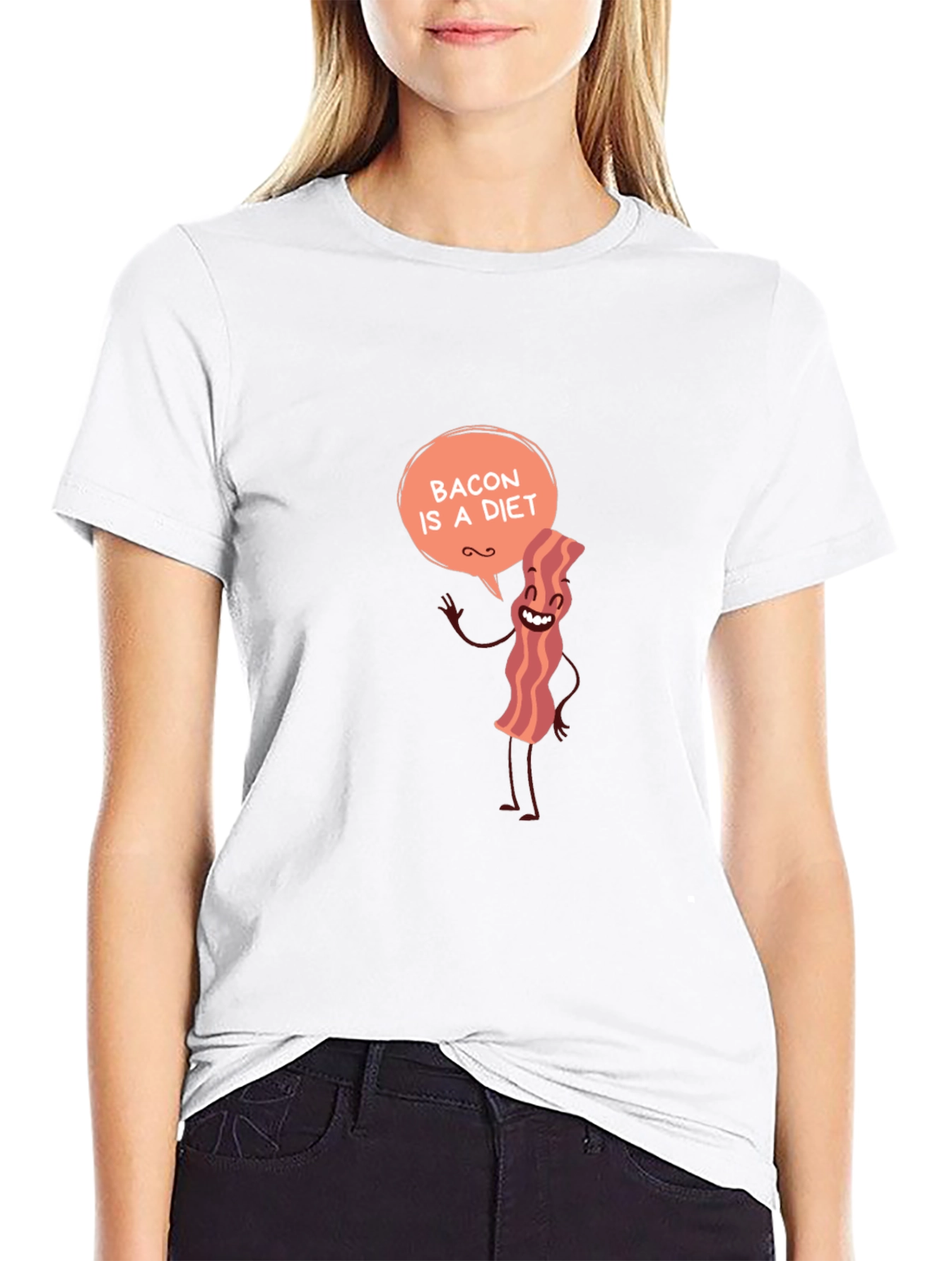 Bacon Diet T-Shirt Funny Foodie Tee