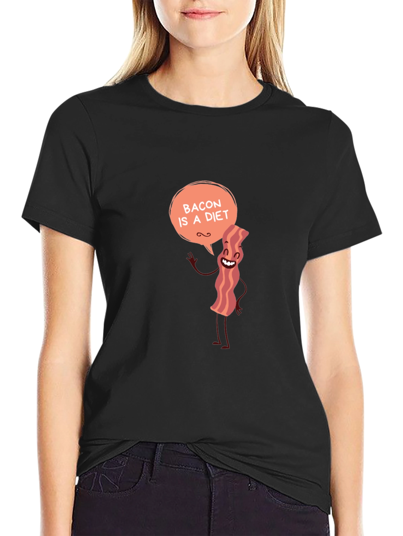 Bacon Diet T-Shirt Funny Foodie Tee