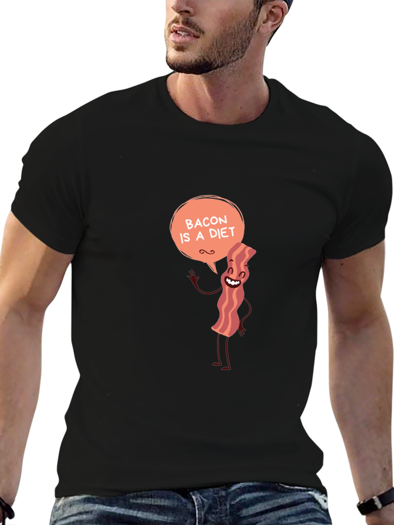 Bacon Diet T-Shirt Funny Foodie Tee