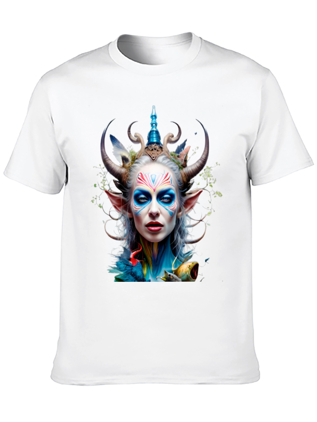 Fantasy Faun Graphic Tee - Unique Art Print