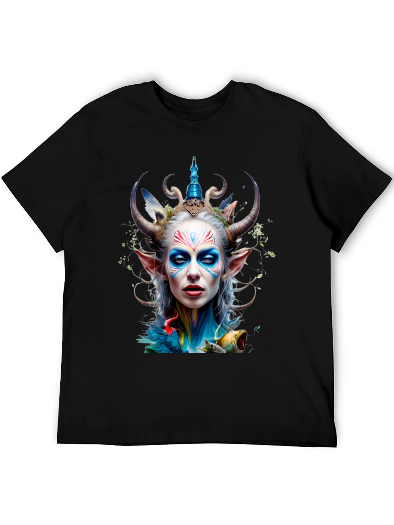 Fantasy Faun Graphic Tee - Unique Art Print