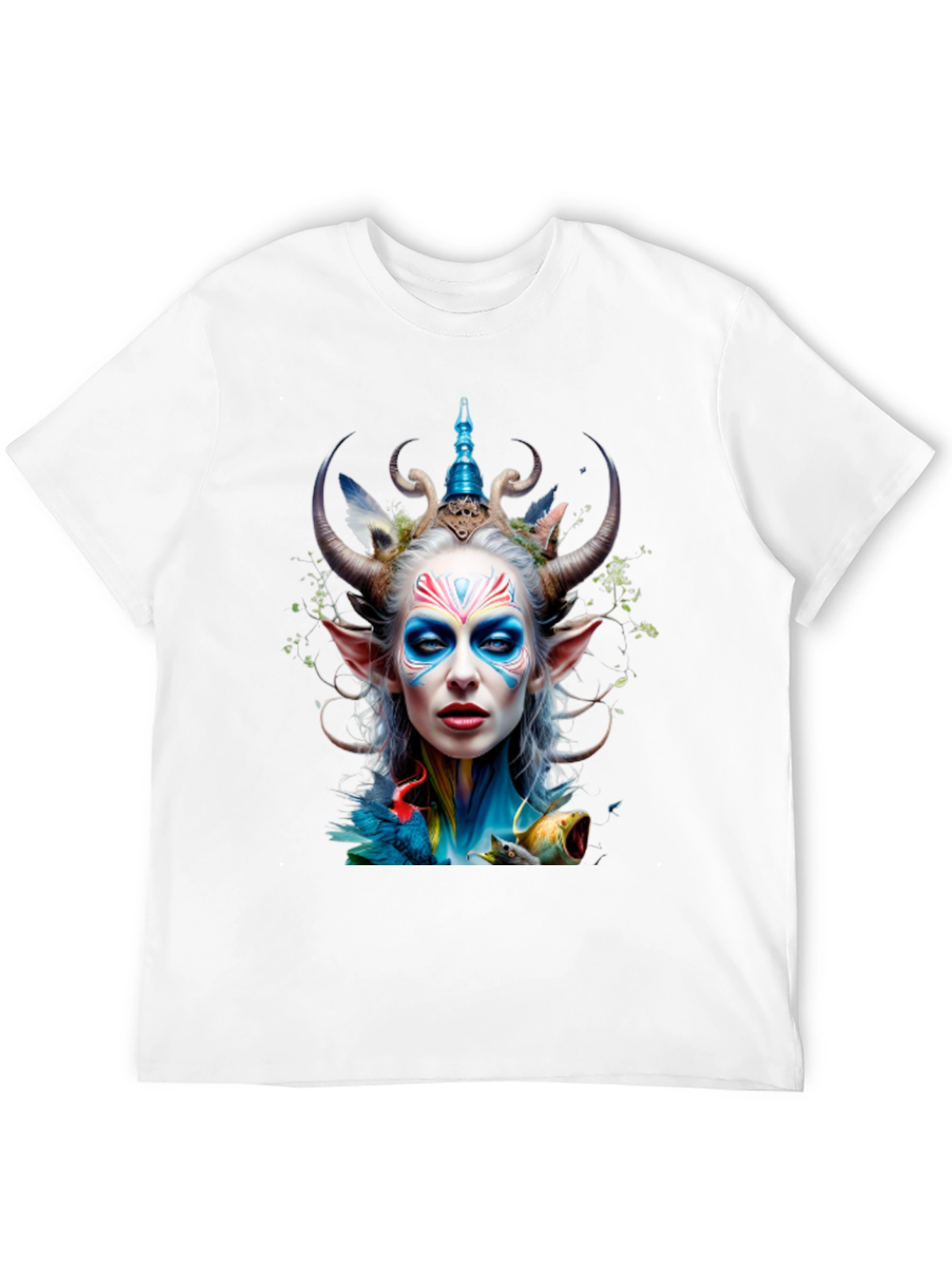 Fantasy Faun Graphic Tee - Unique Art Print