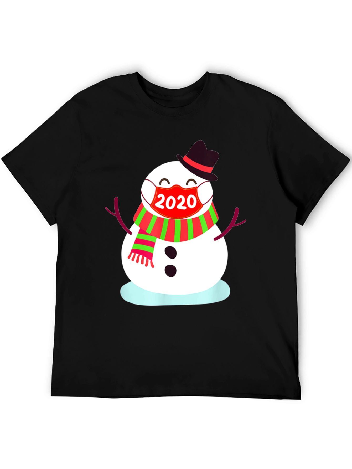 Festive 2020 Snowman Mask T-Shirt