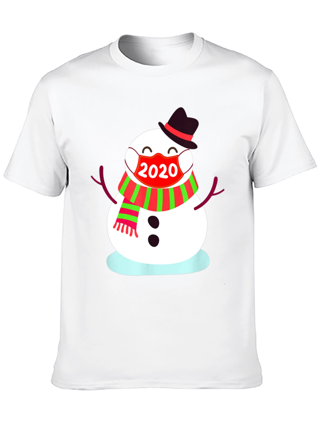 Festive 2020 Snowman Mask T-Shirt