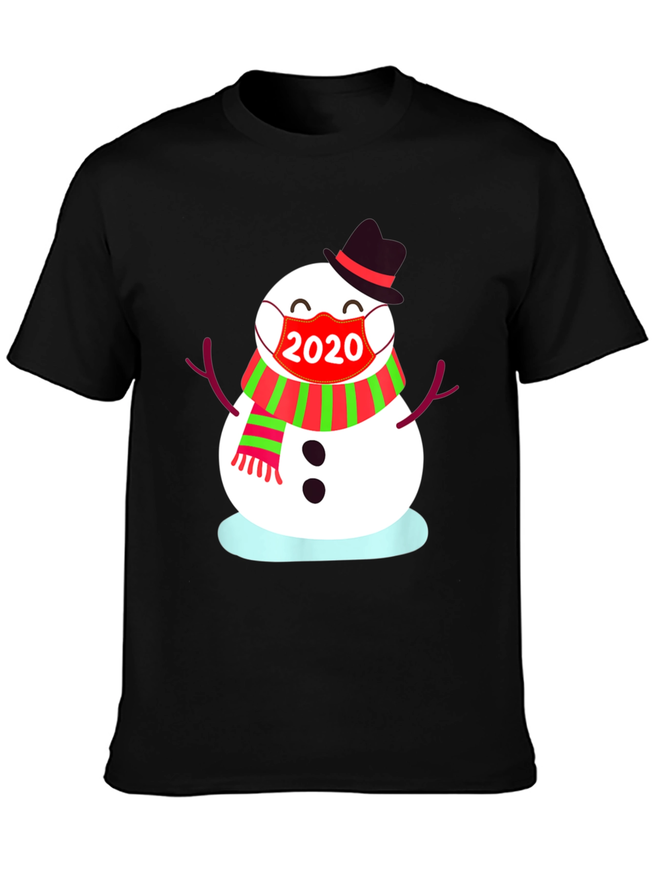 Festive 2020 Snowman Mask T-Shirt
