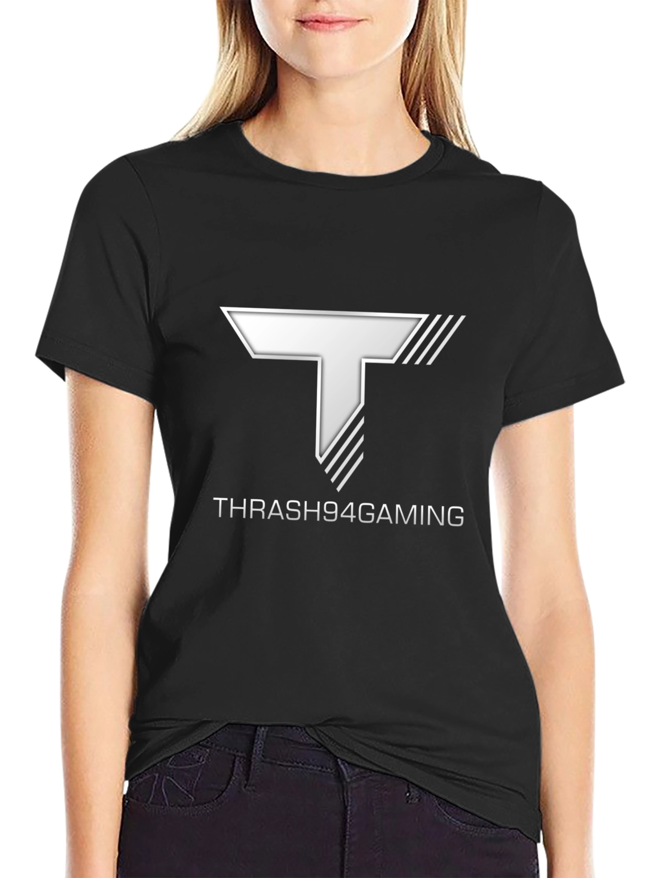 Thrash94Gaming Black T-Shirt with Logo