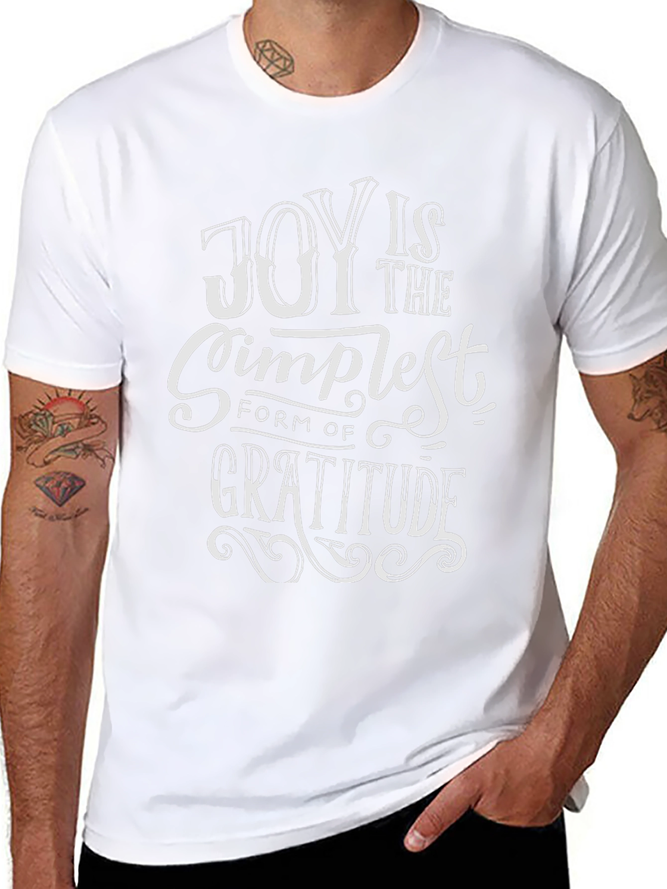 Joy is Gratitude T-Shirt - Stylish Graphic Tee