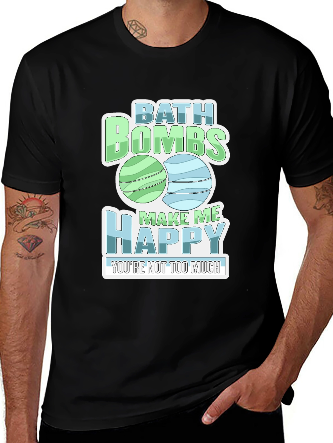 Bath Bombs Make Me Happy Graphic Tee