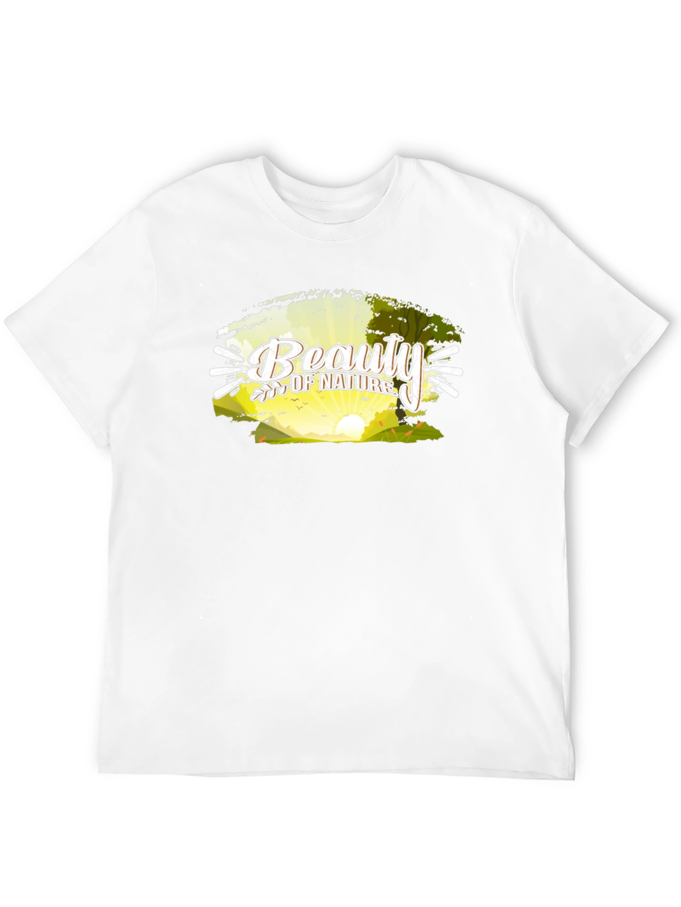 Beauty of Nature Graphic Black Tee