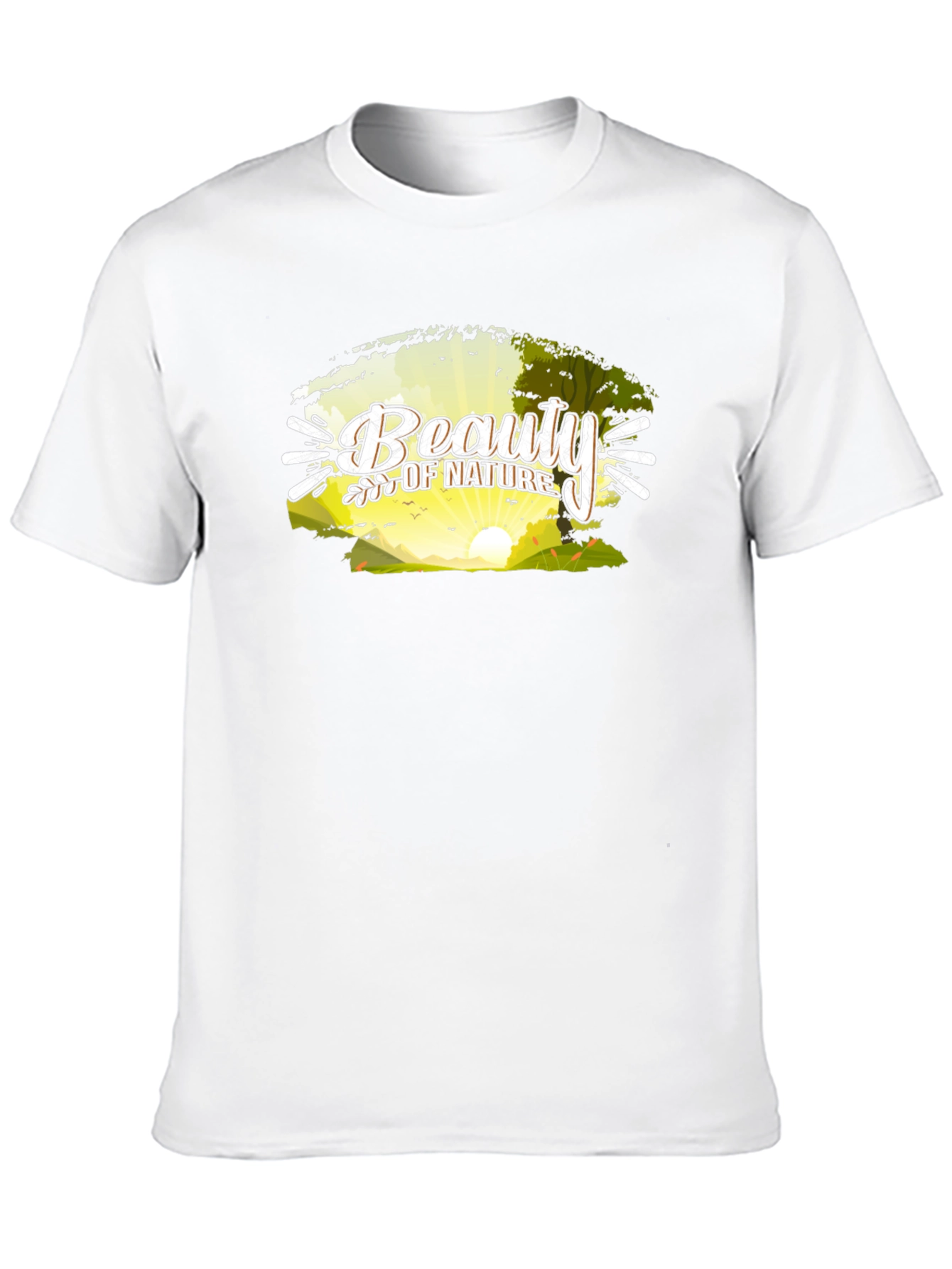 Beauty of Nature Graphic Black Tee