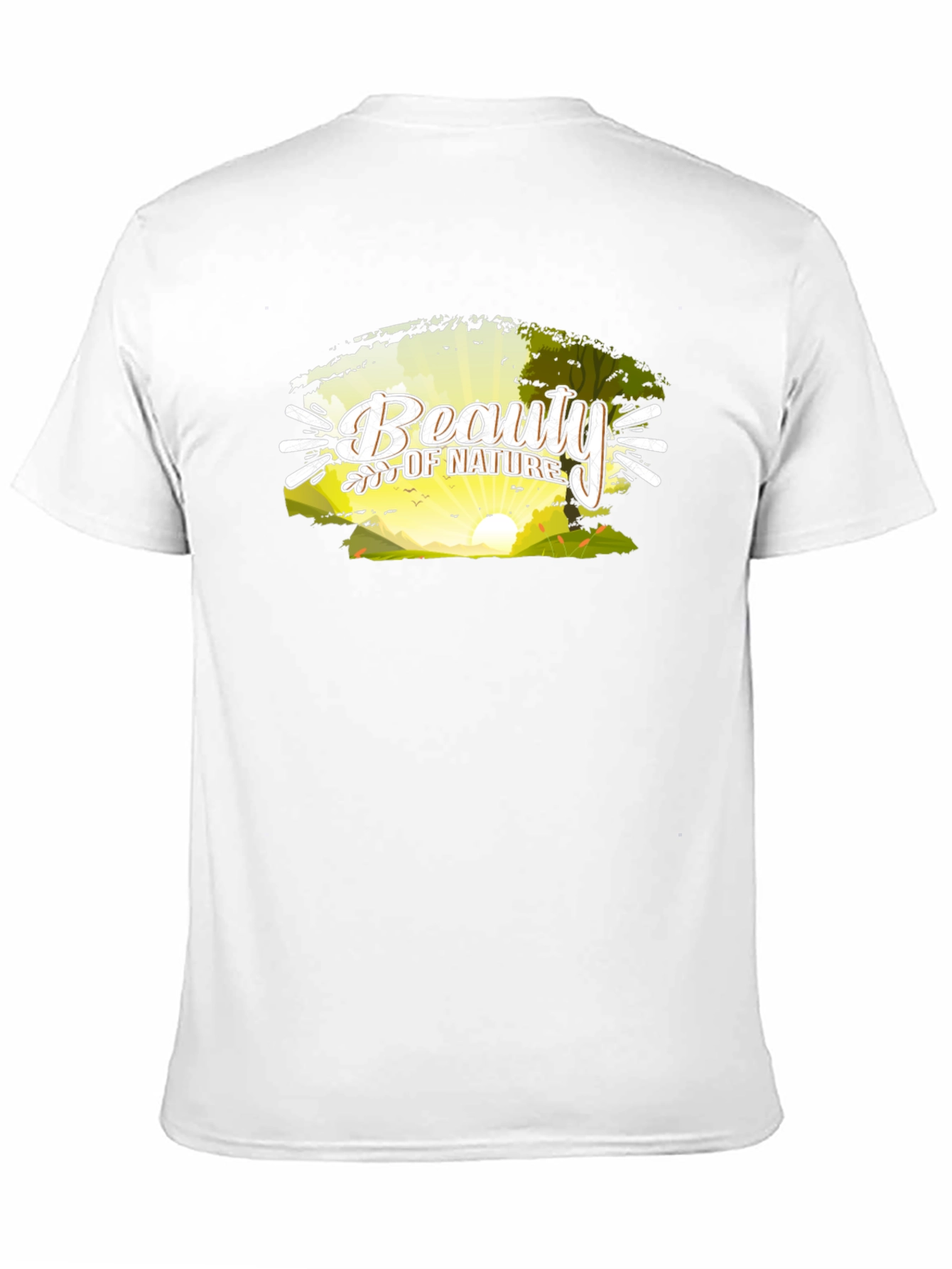 Beauty of Nature Graphic Black Tee