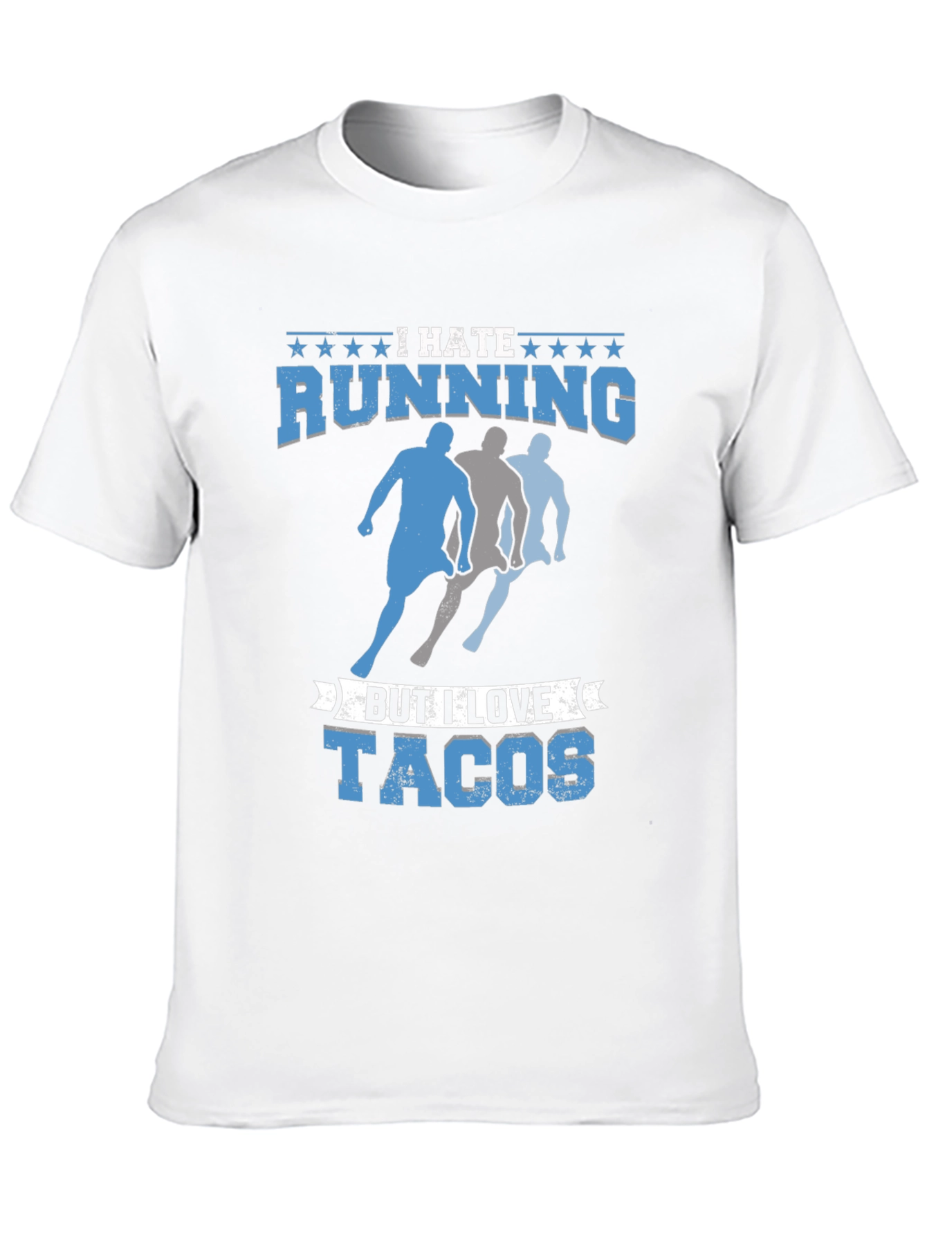 I Hate Running But I Love Tacos Mens T-Shirt