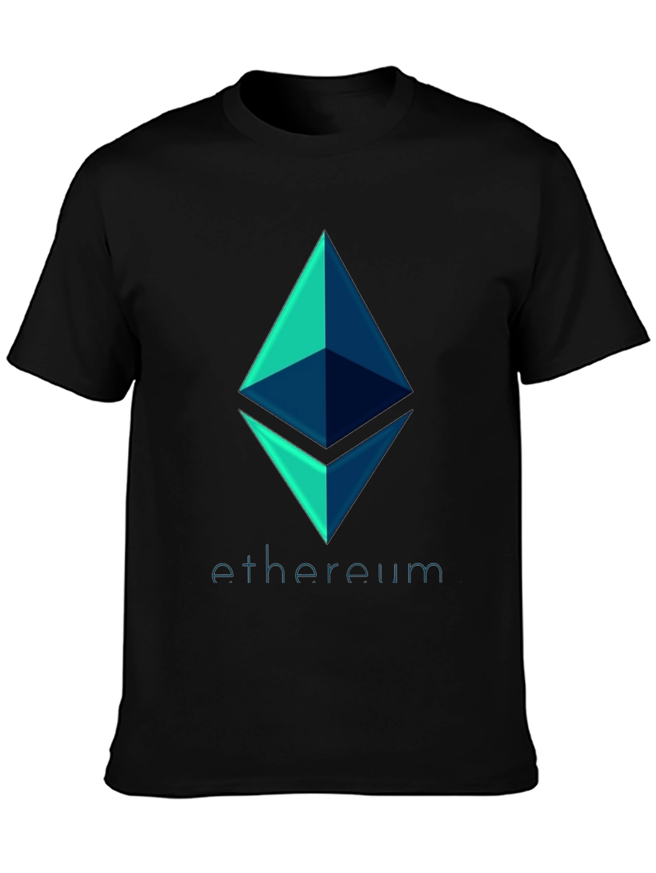 Ethereum Crypto Logo Black T-Shirt