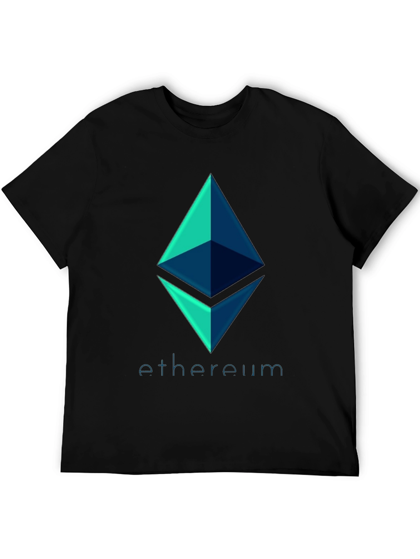 Ethereum Crypto Logo Black T-Shirt