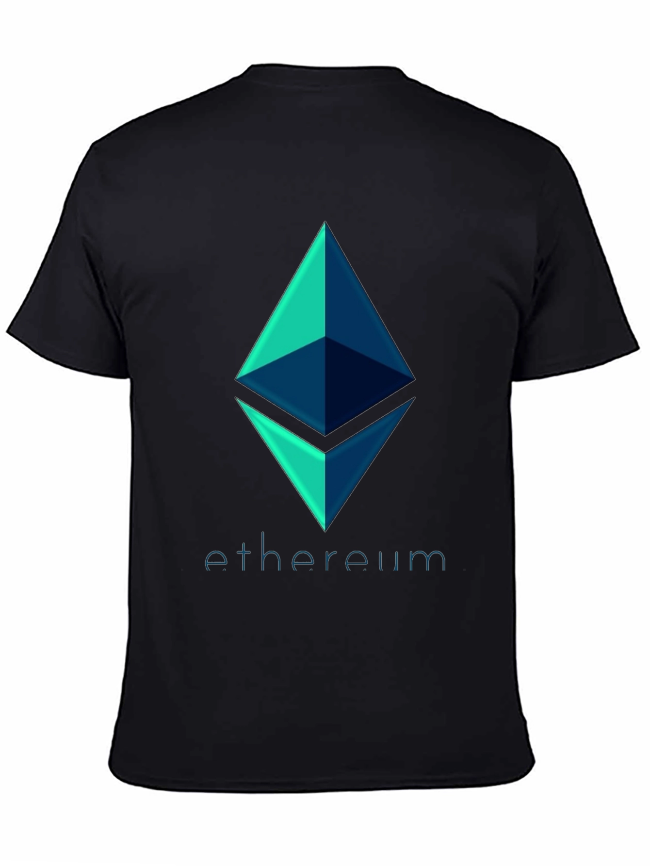 Ethereum Crypto Logo Black T-Shirt