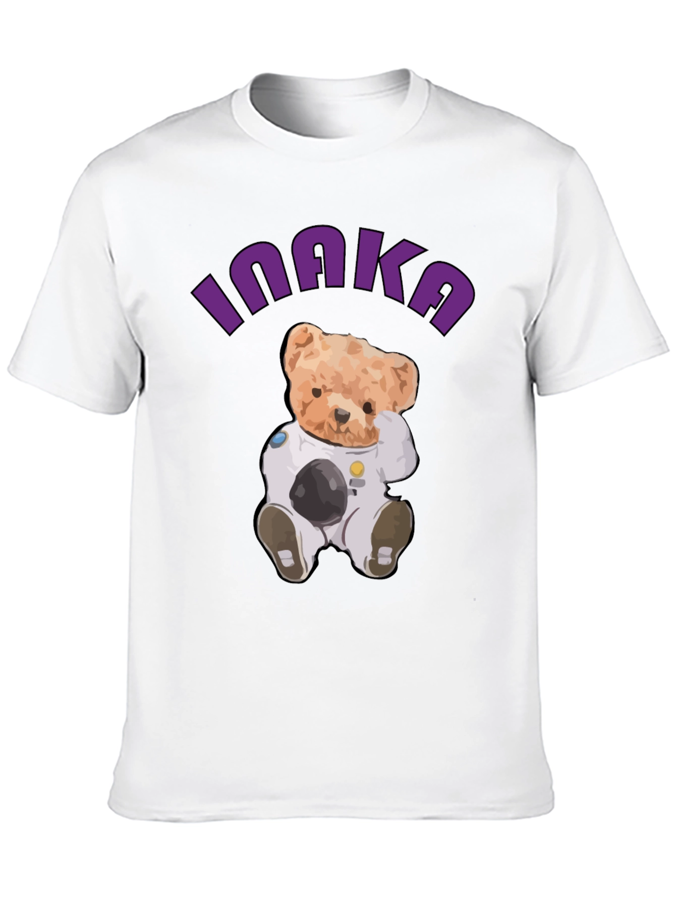 Teddy Astronaut Black T-Shirt