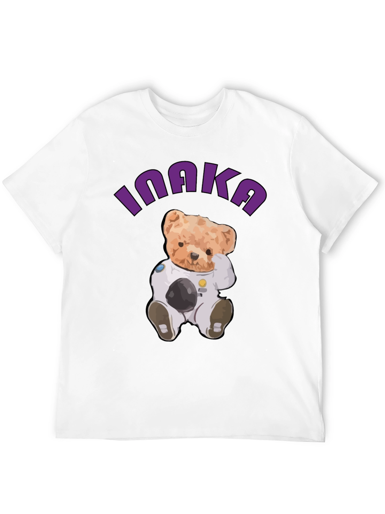 Teddy Astronaut Black T-Shirt