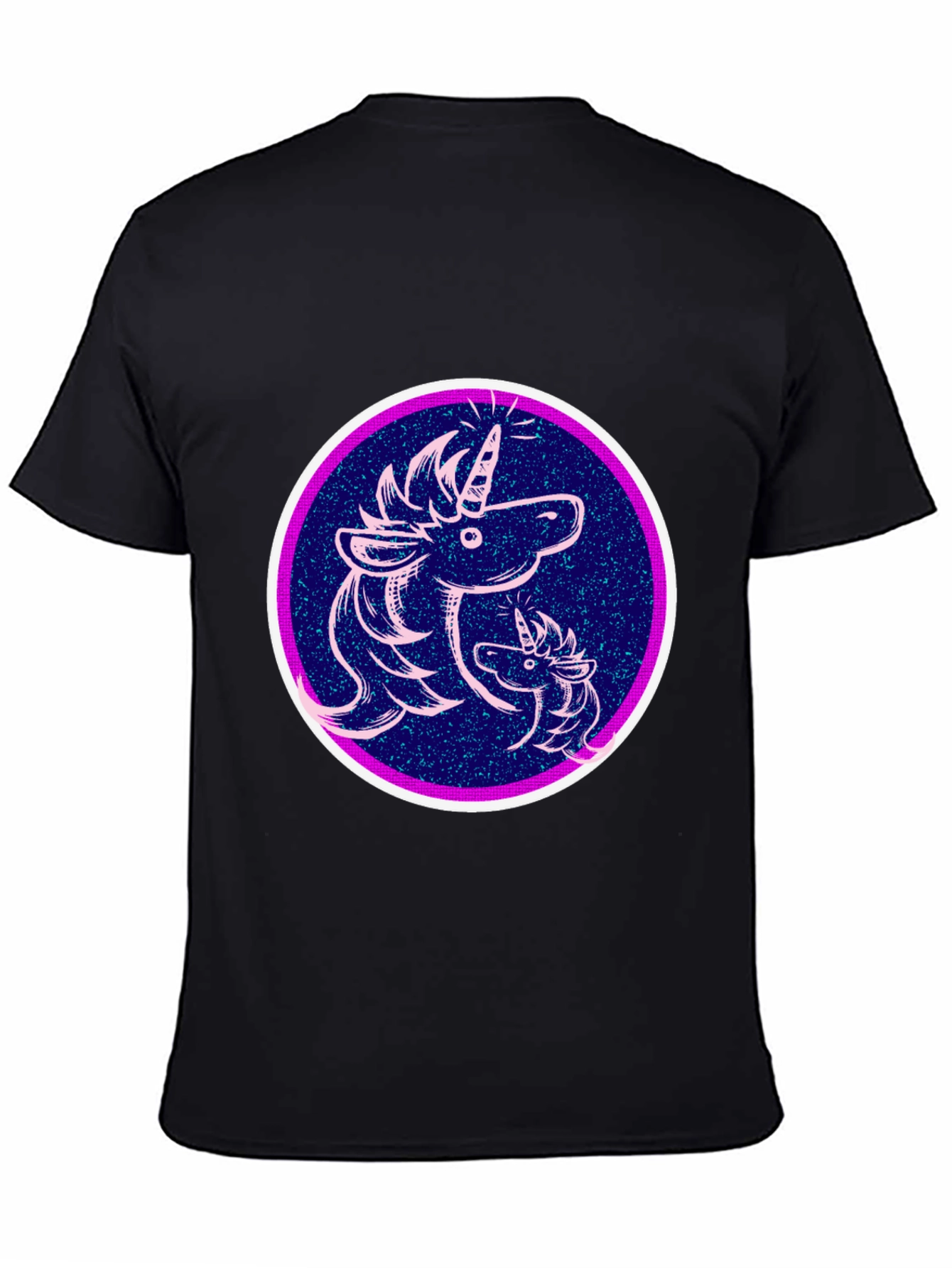 Unicorn Graphic Black T-Shirt