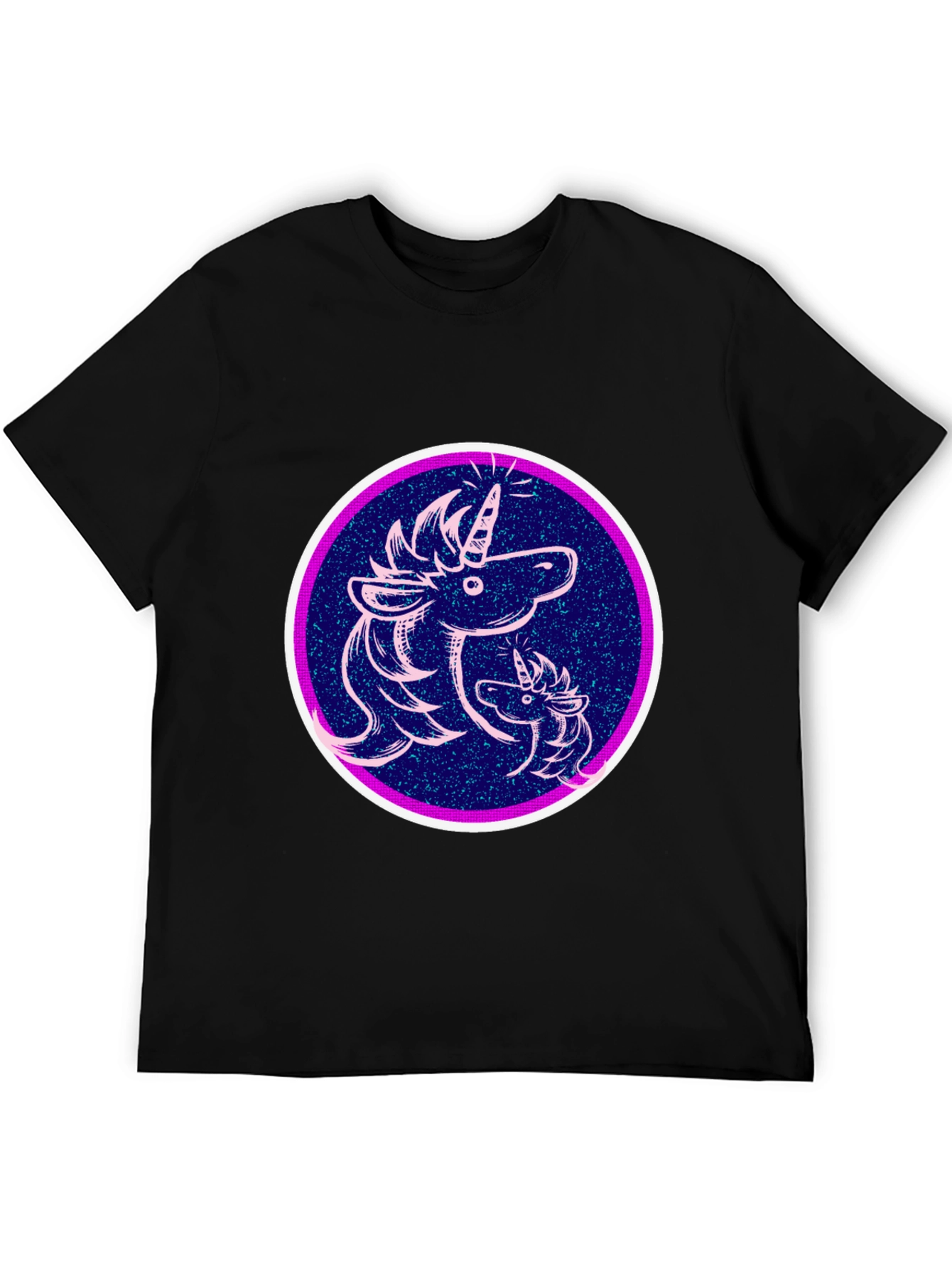 Unicorn Graphic Black T-Shirt