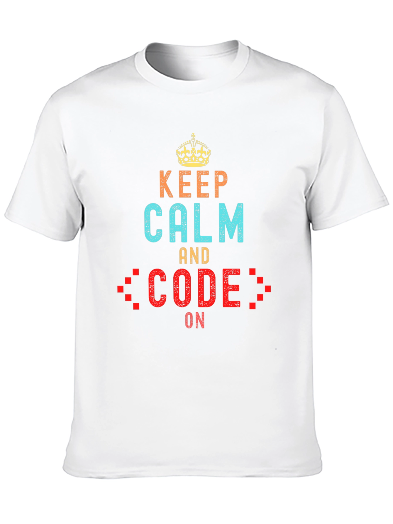 Keep Calm and Code On Black T-Shirt