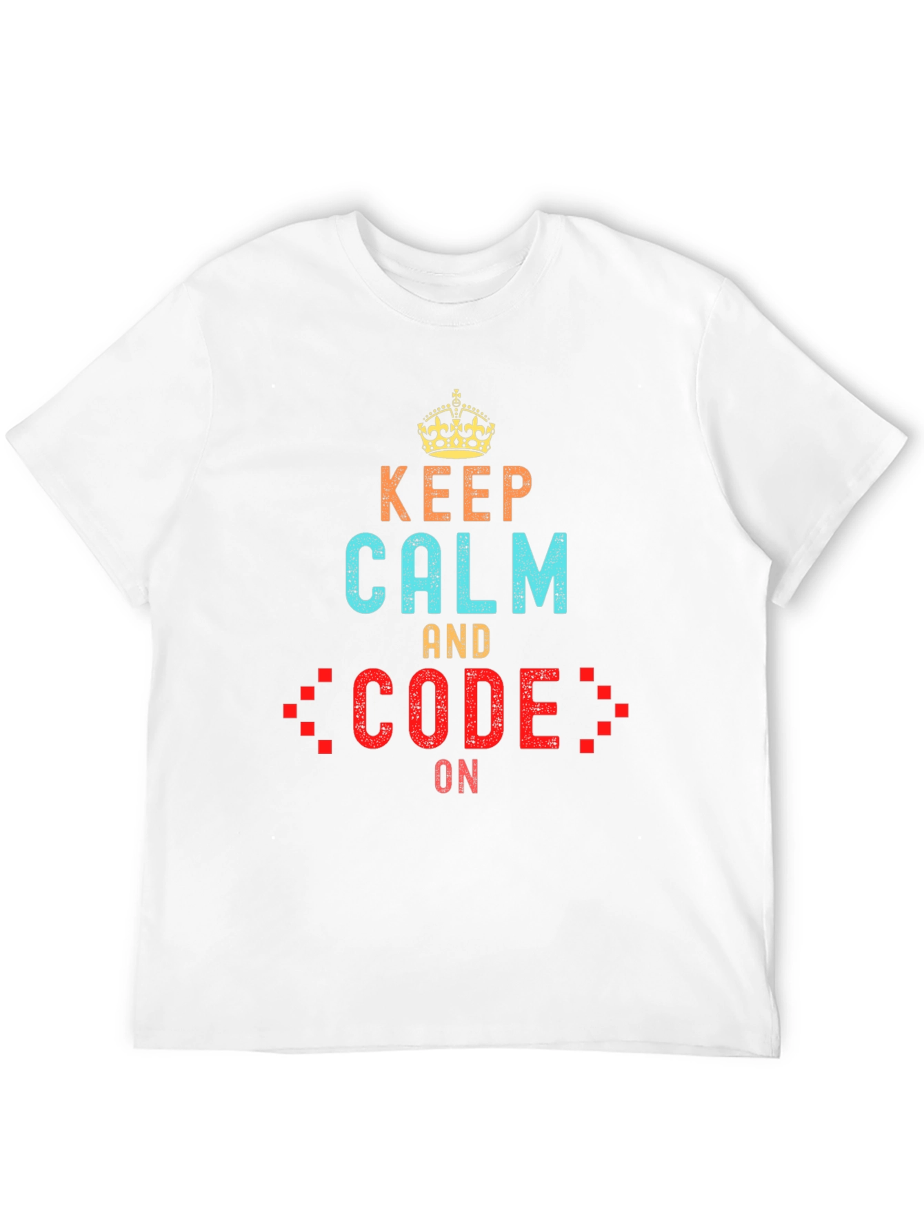 Keep Calm and Code On Black T-Shirt