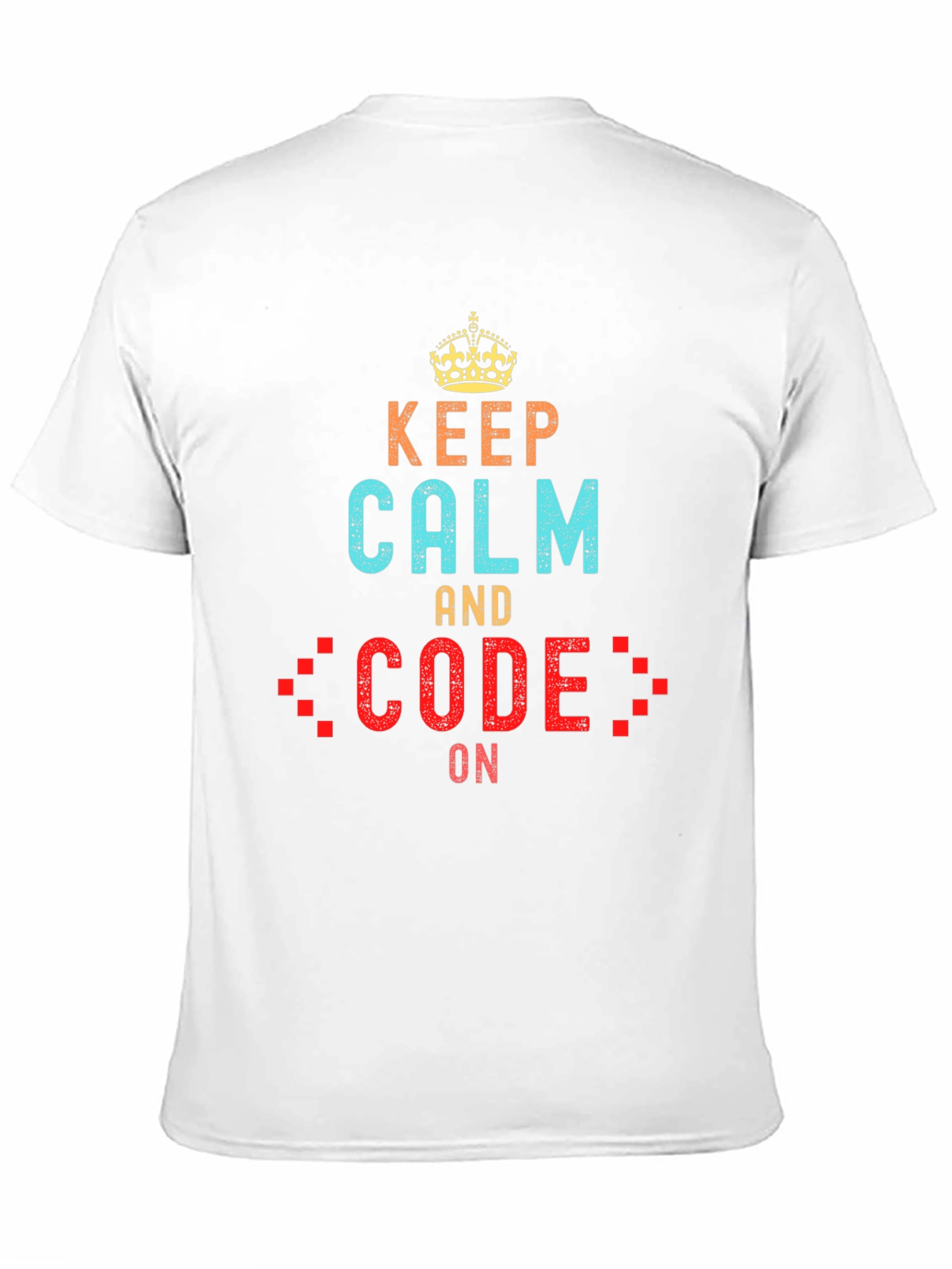 Keep Calm and Code On Black T-Shirt