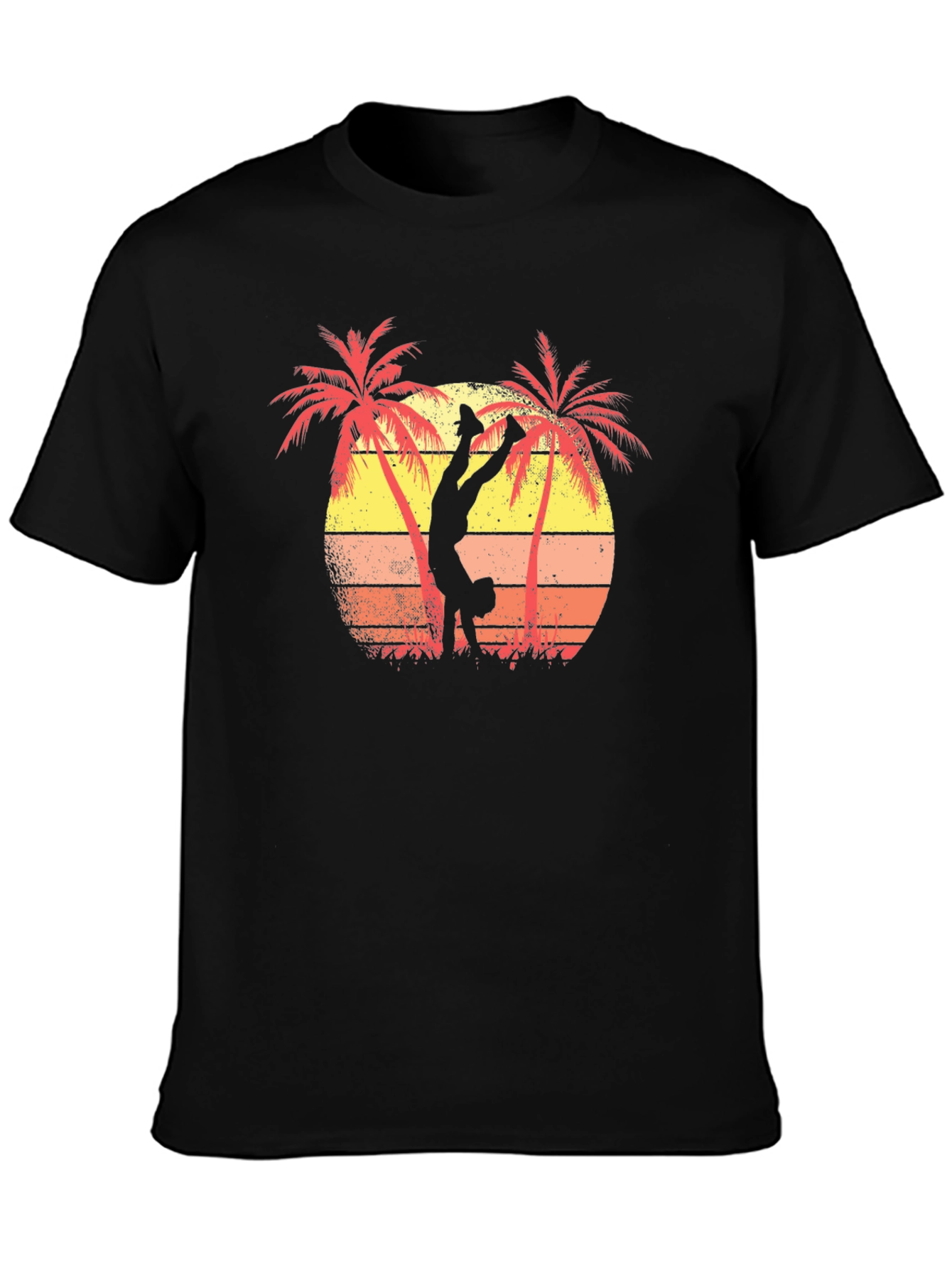 Retro Sunset Handstand Tee