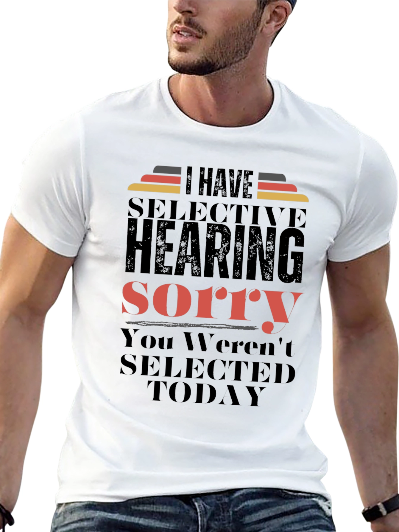 Selective Hearing T-Shirt - Funny Sarcastic Tee