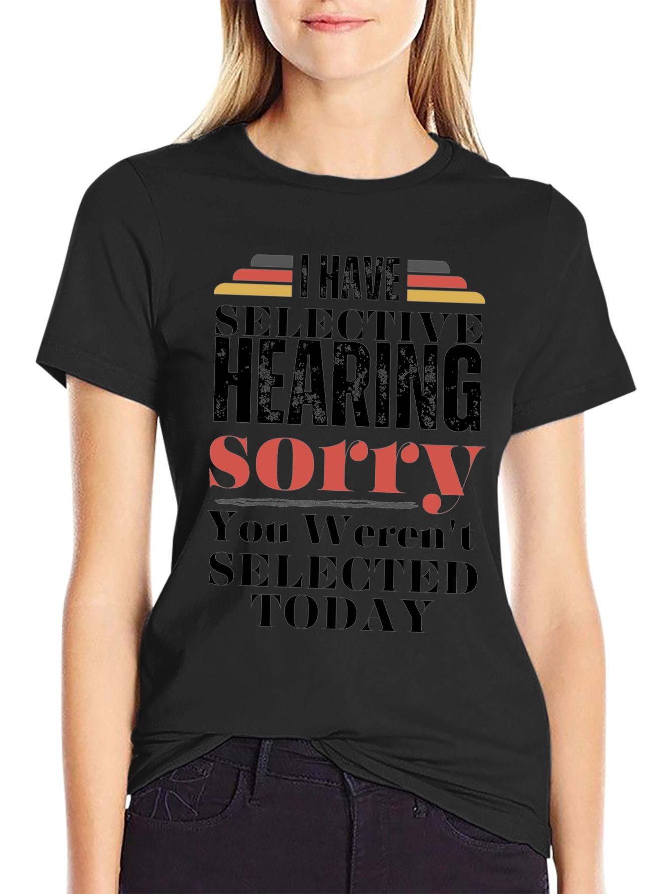 Selective Hearing T-Shirt - Funny Sarcastic Tee
