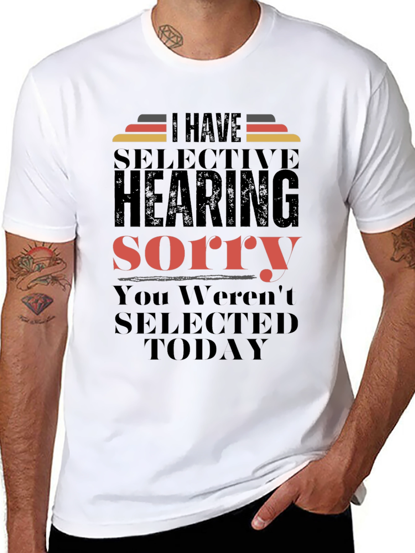 Selective Hearing T-Shirt - Funny Sarcastic Tee