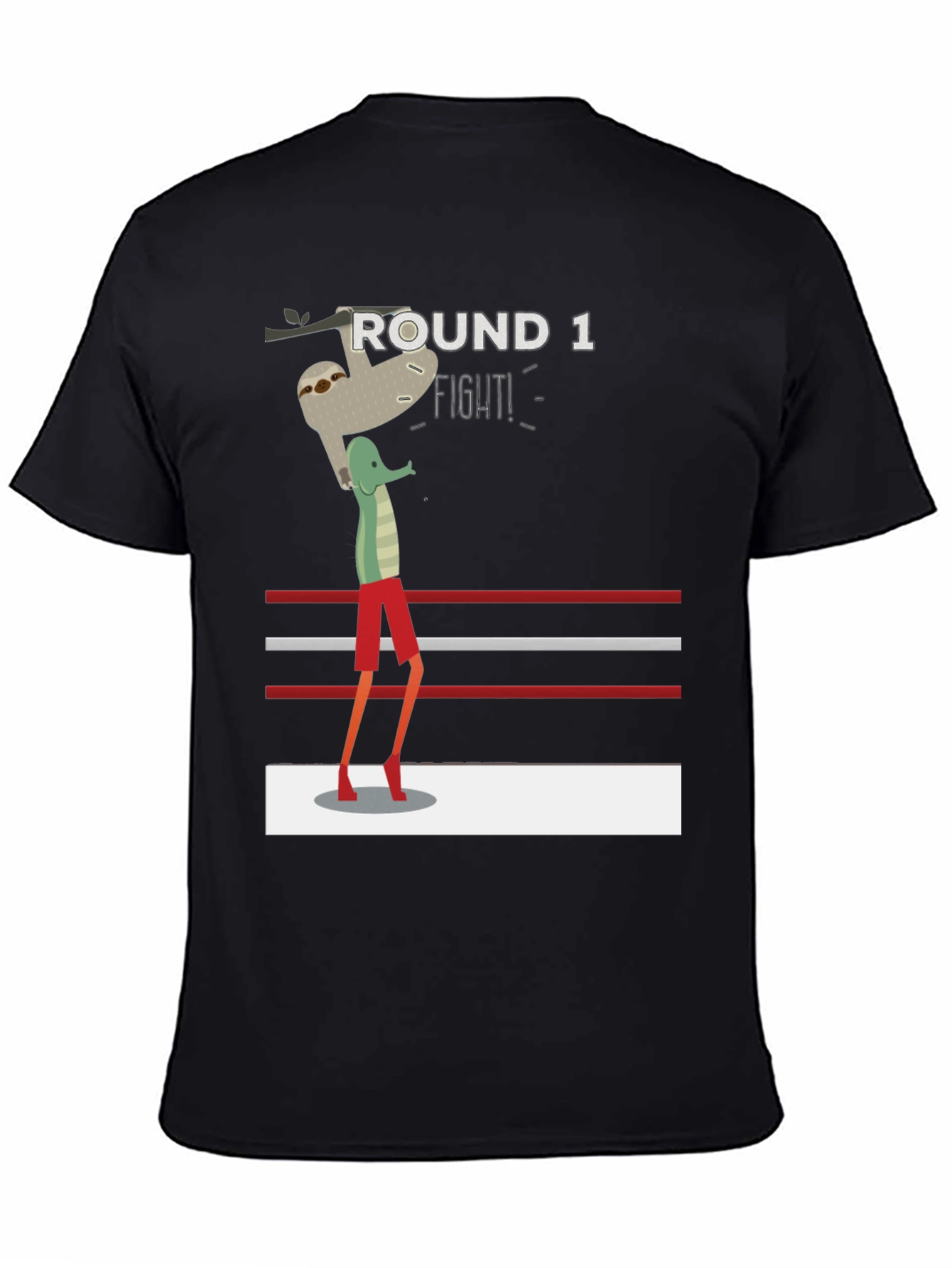 Sloth Boxer T-Shirt - Round 1 Fight!
