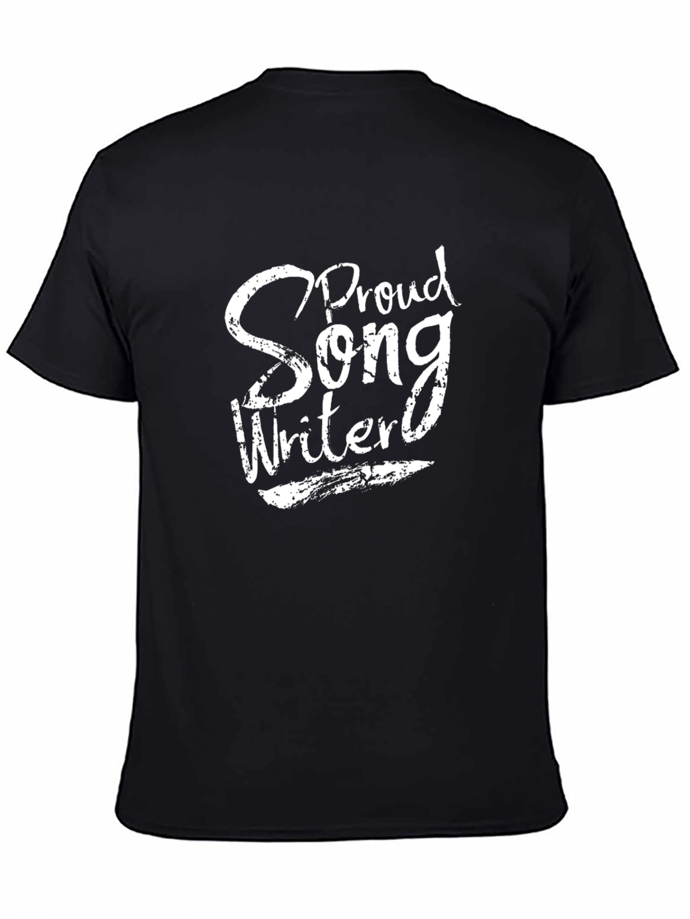 Proud Songwriter Black Graphic T-Shirt