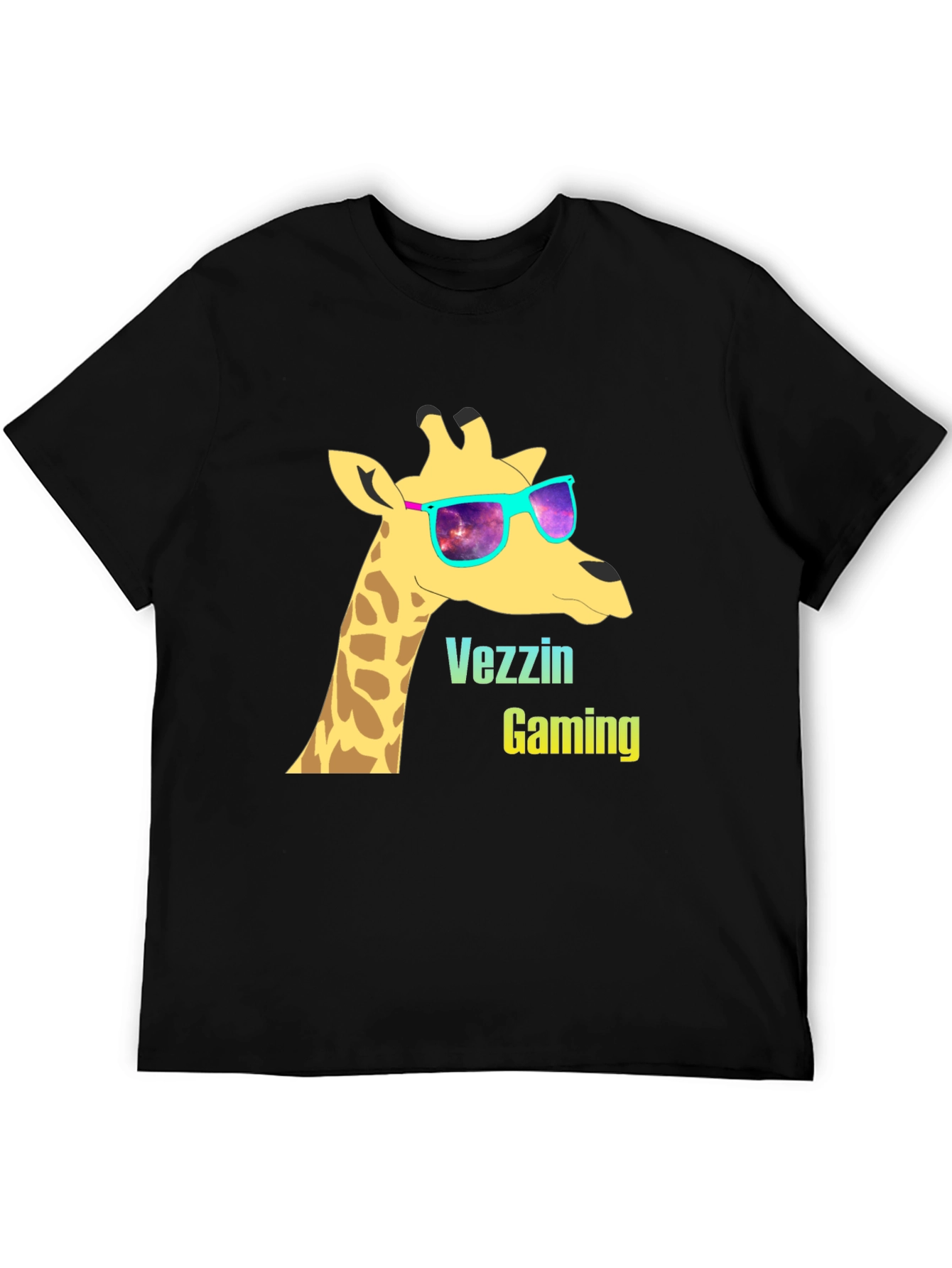 Vezzin Gaming Giraffe T-Shirt - Cool Graphic Tee