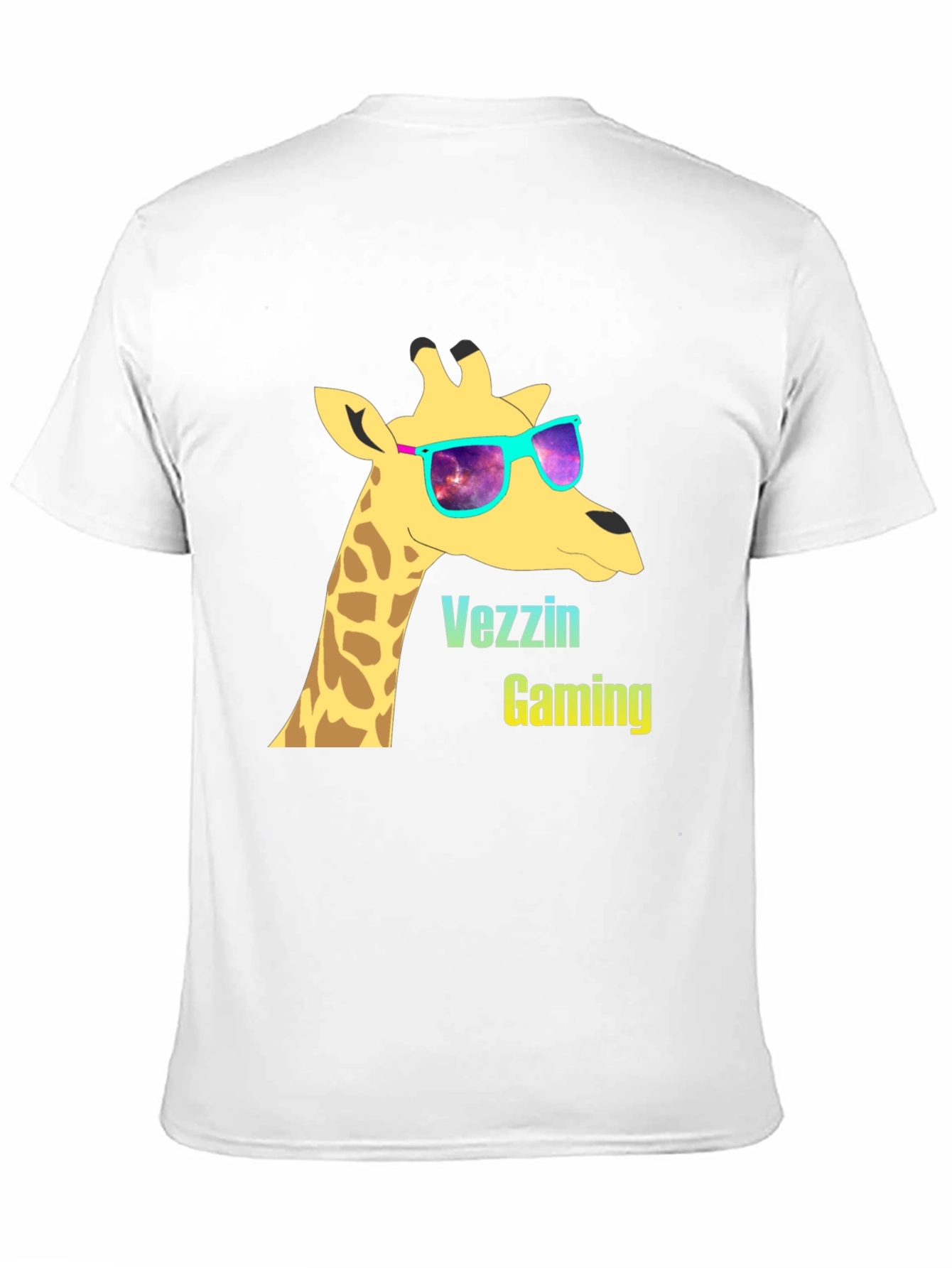 Vezzin Gaming Giraffe T-Shirt - Cool Graphic Tee