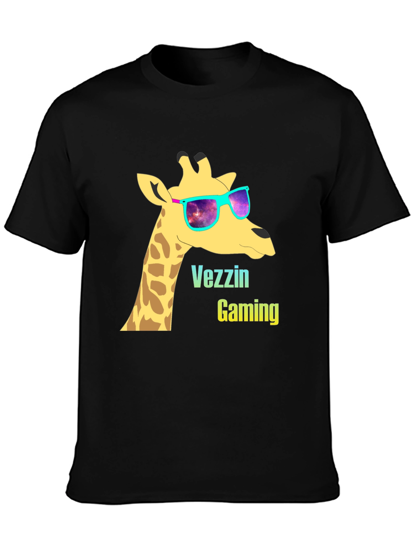 Vezzin Gaming Giraffe T-Shirt - Cool Graphic Tee