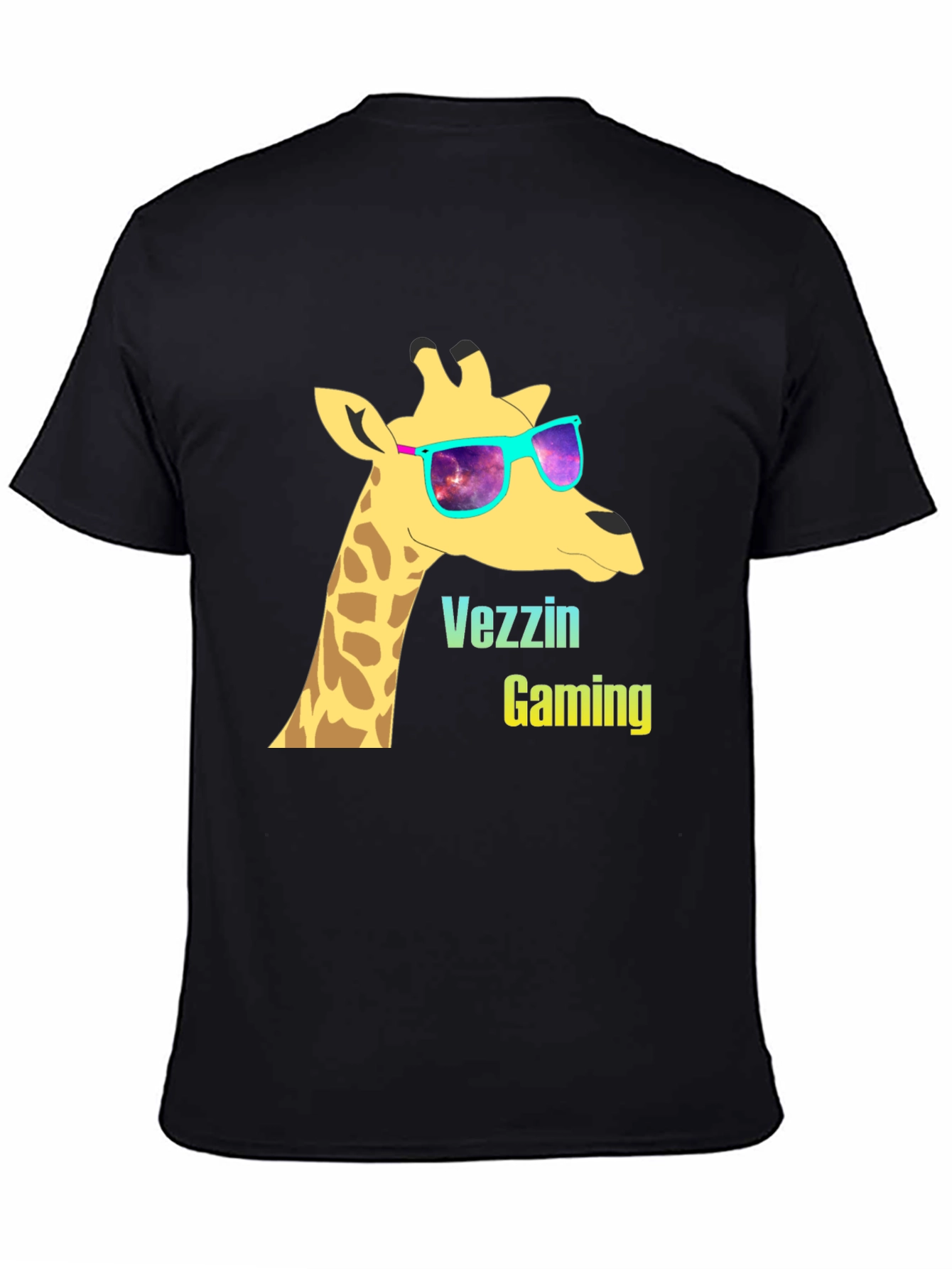 Vezzin Gaming Giraffe T-Shirt - Cool Graphic Tee