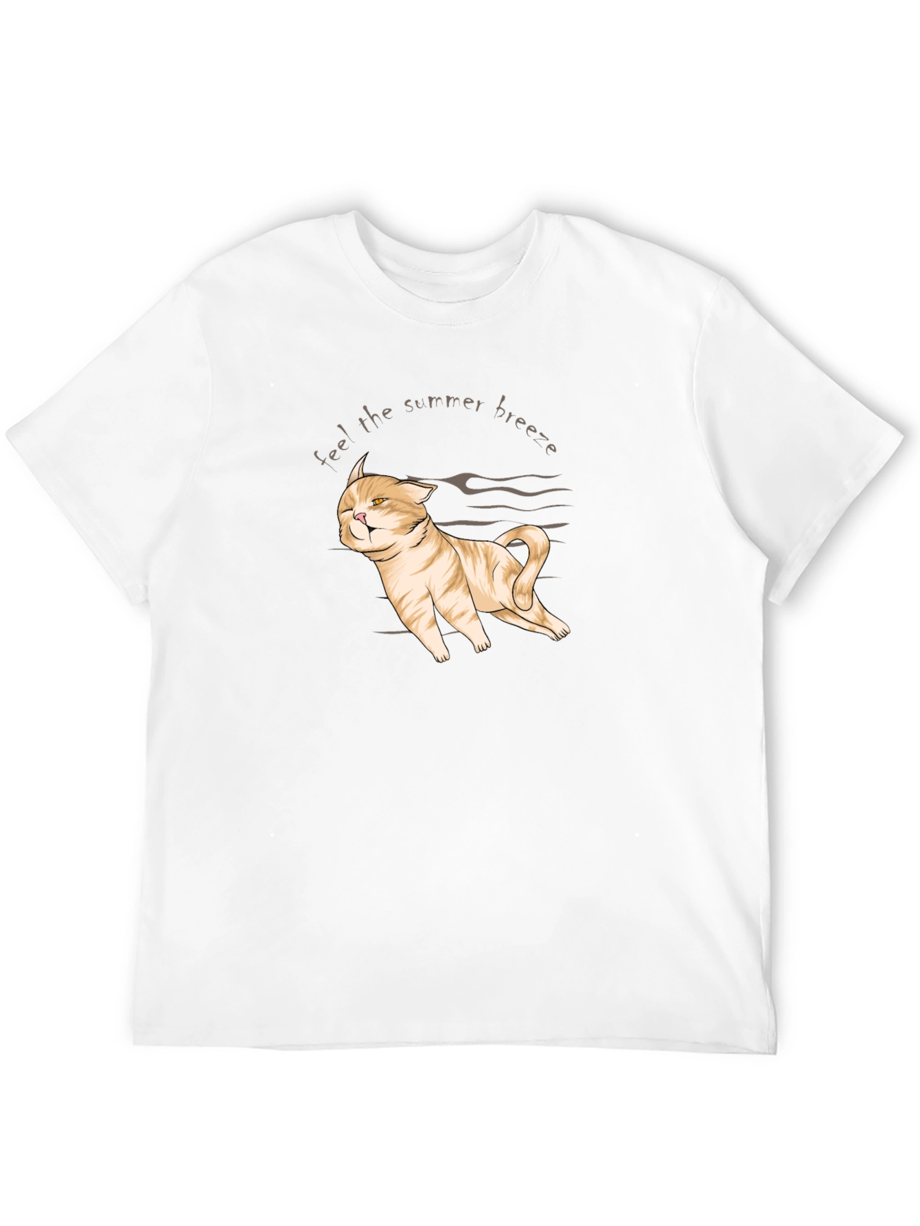 Summer Breeze Cat T-Shirt - Cute & Comfy
