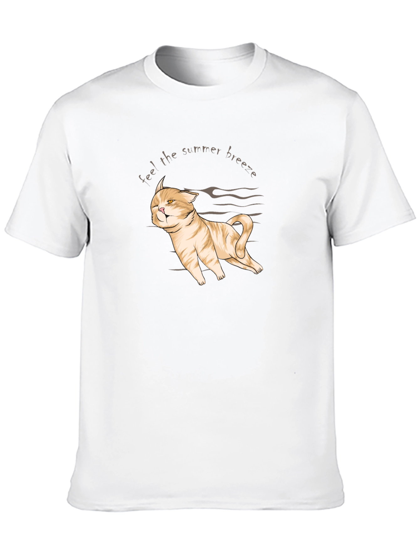 Summer Breeze Cat T-Shirt - Cute & Comfy