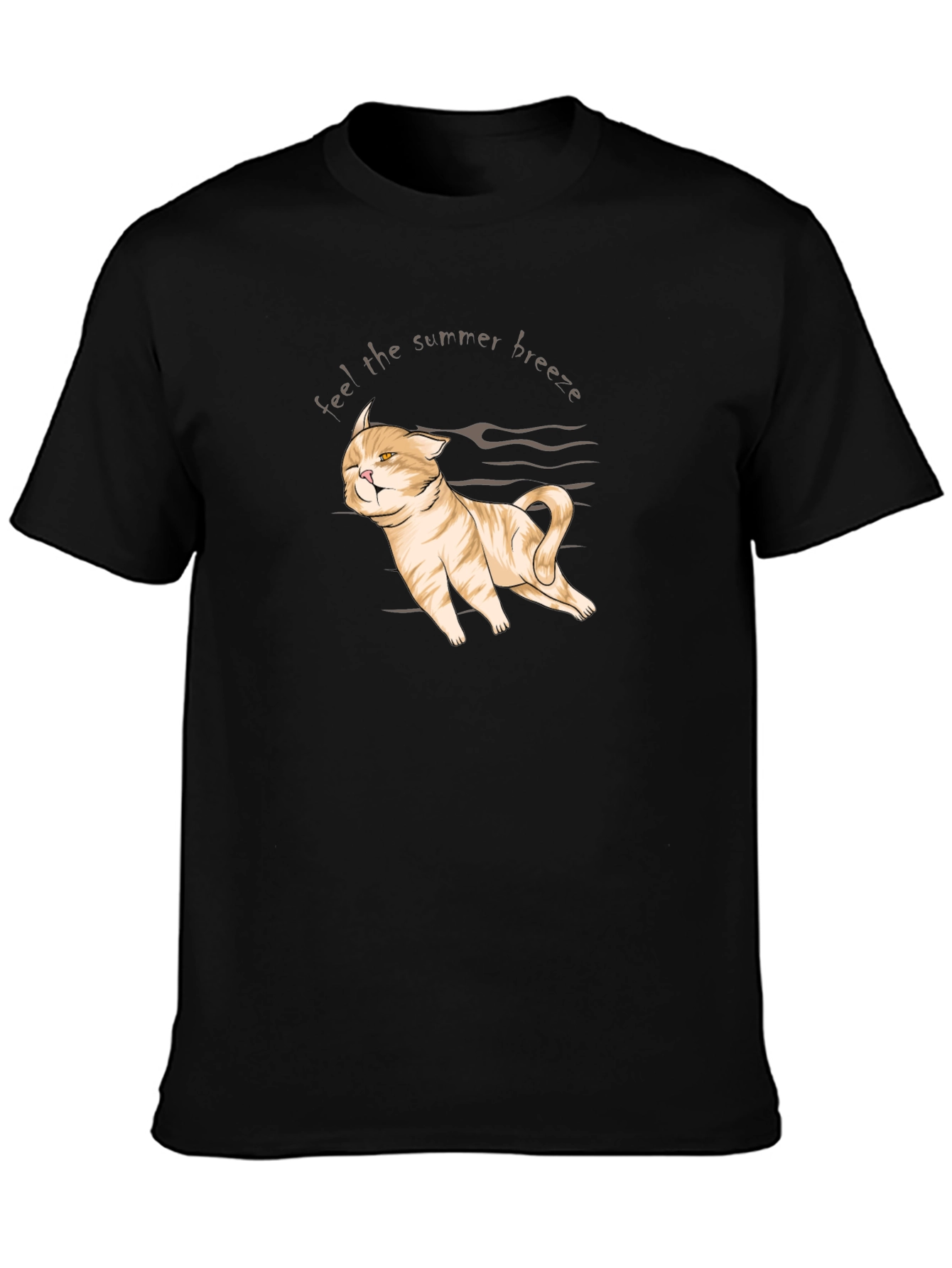 Summer Breeze Cat T-Shirt - Cute & Comfy