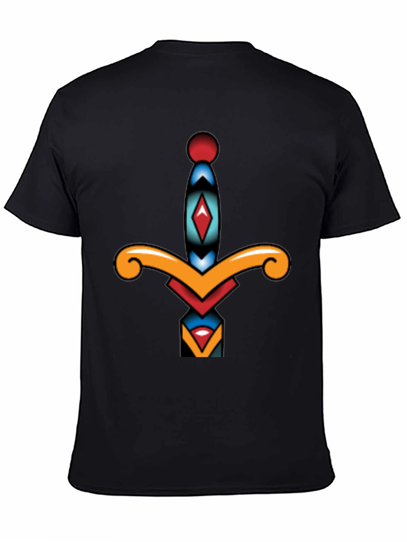 Dagger Graphic Tee - Classic Tattoo Style Shirt